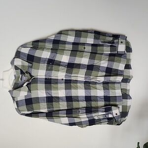 Carhartt mens XXL plaid button down shirt normcore, gorpcore, flannel